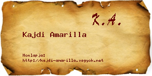 Kajdi Amarilla névjegykártya